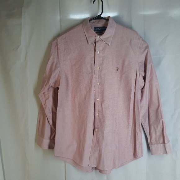 Ralph Lauren Button up Long Sleeve Custom Fit Mens - Picture 2 of 10